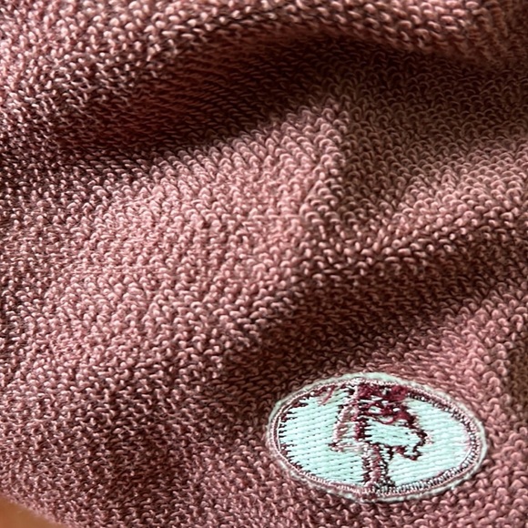 Mossy Oak    French Terry   Full zip Hoodie EUC   Dusty Rose/White    Size S - Picture 15 of 16